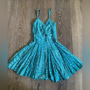 Teal wild fable sundress